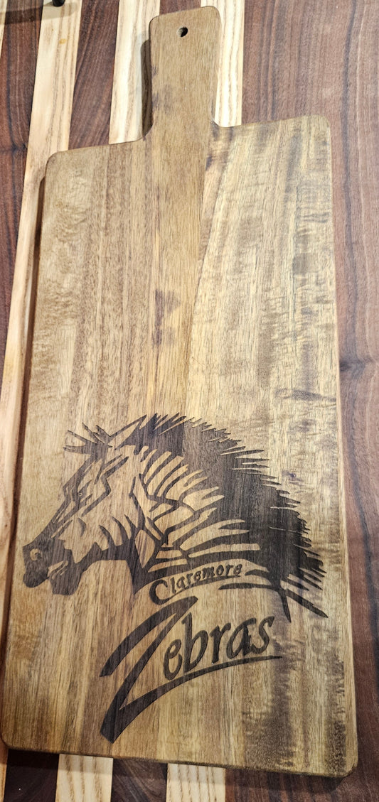 Large Claremore Zebra Decorative Cutting Board
