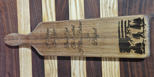 Small "I believe in Bigfoot" Decorative Cutting Board